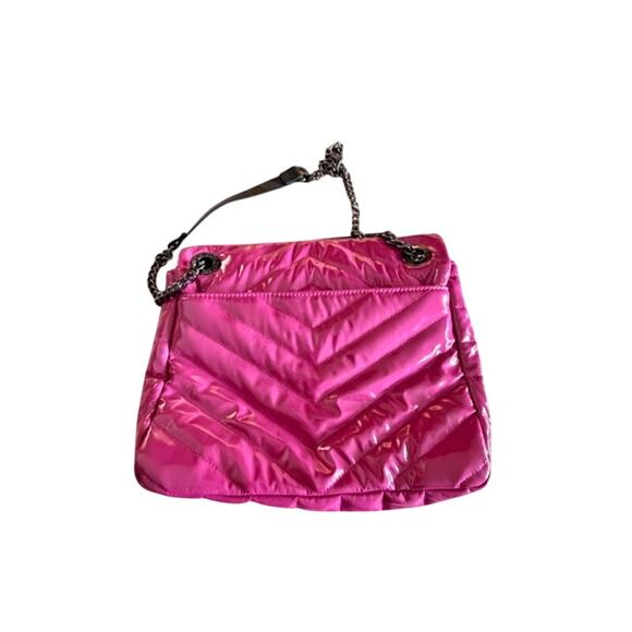 Think Royln Quilted Puffer Crossbody Bag – Hot Pink – 12x10x3 - Picture 6 of 11